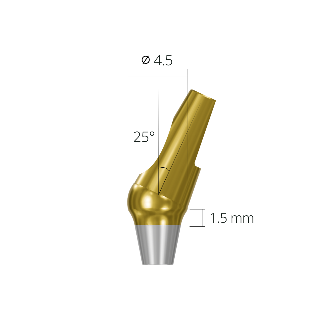 aab254515h*abutment*25 1.5 non-hex
