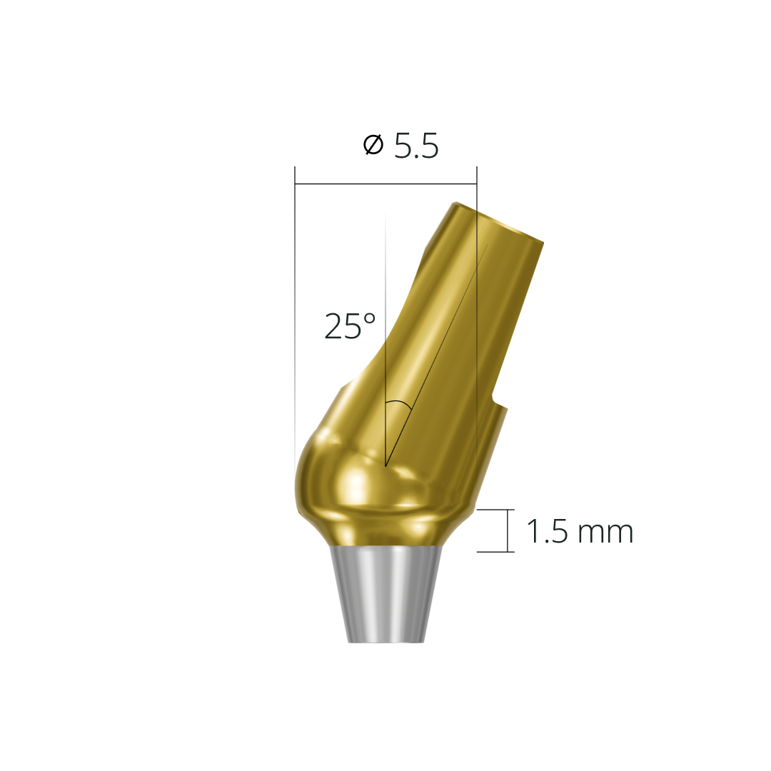 aab255515h*abutment*55 1.5 non-hex