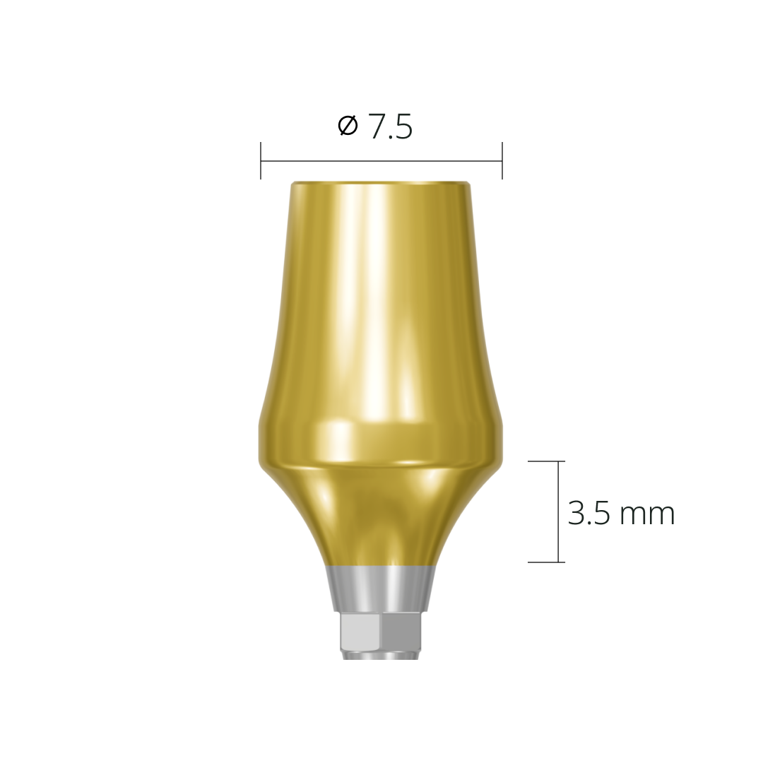 amab75359n*abutment*7.5 3.5 hex