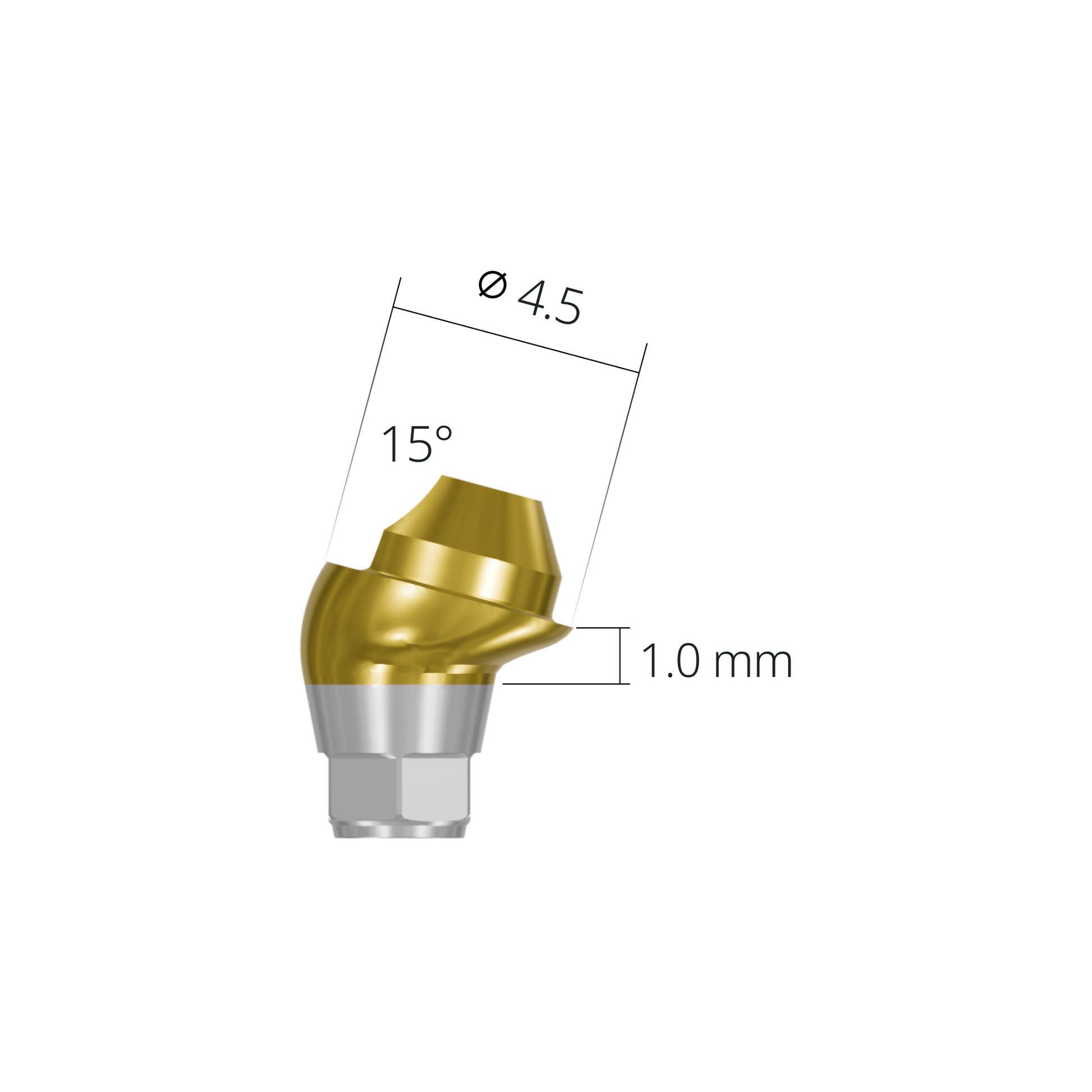 asa451510rn*abutment*15 1.0 hex