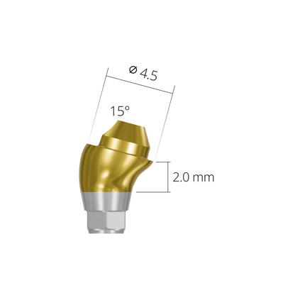 asa451520rh*abutment*15 2.0 hex