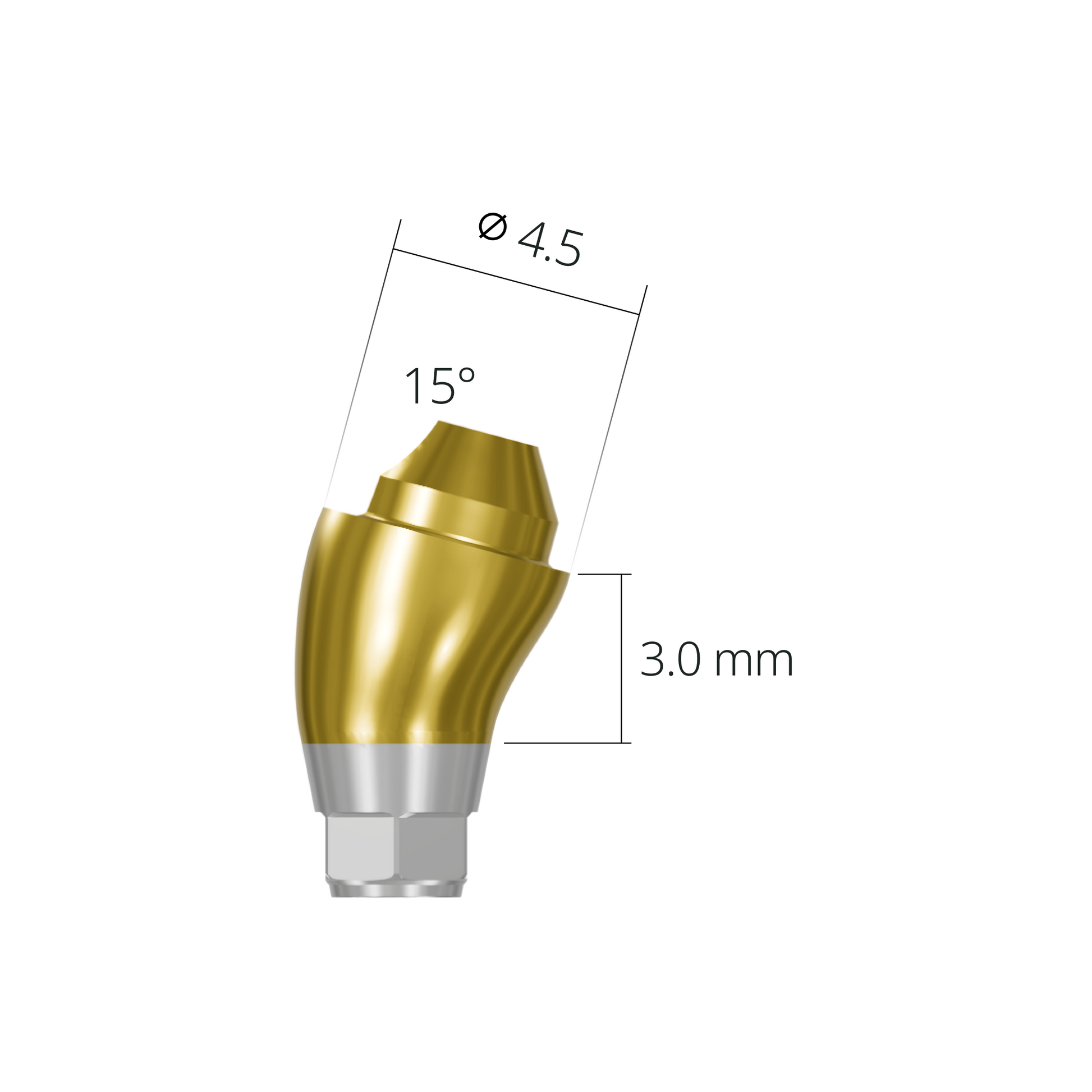 asa451530rn*abutment*15 3.0 hex