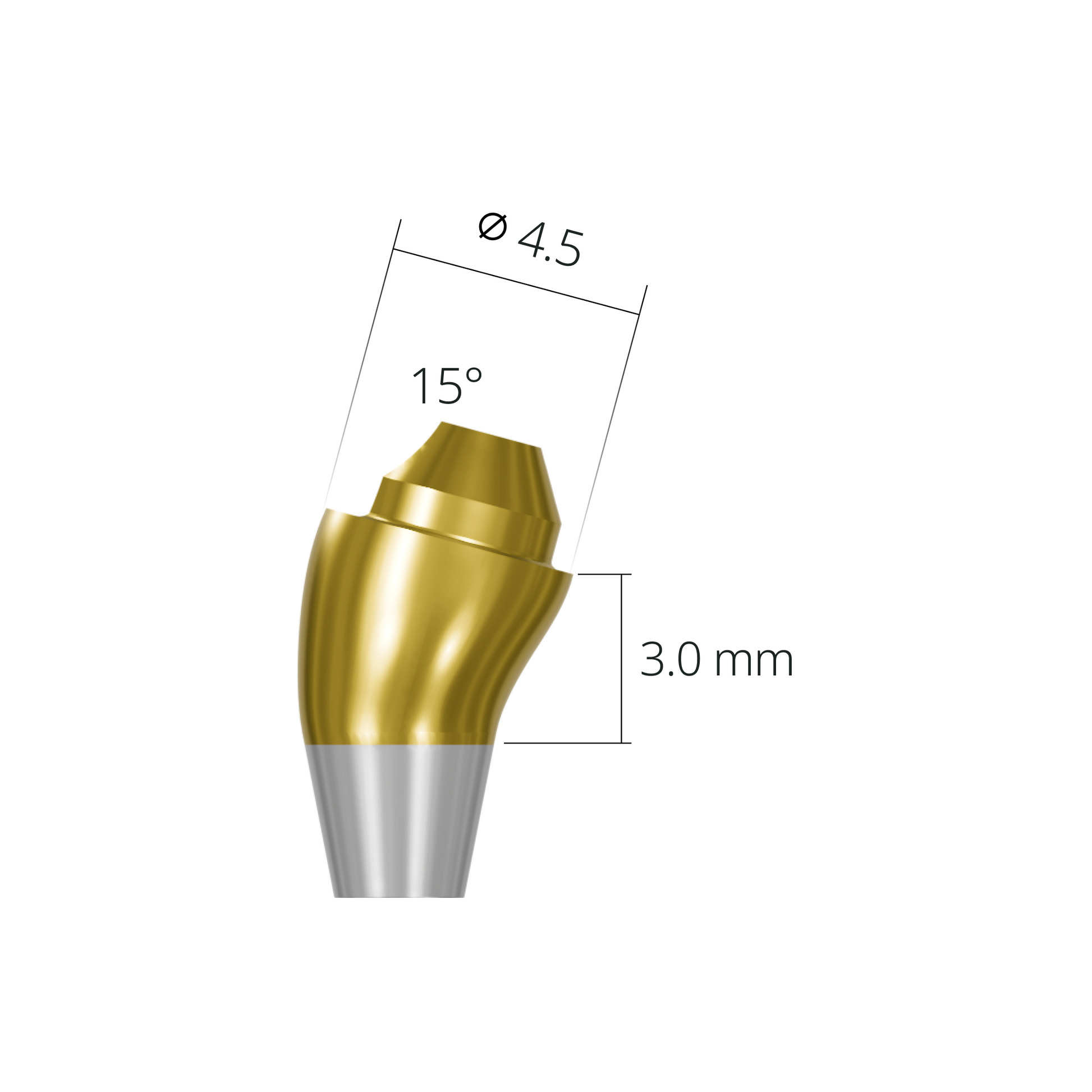 asa451530rn*abutment*15 3.0 non-hex