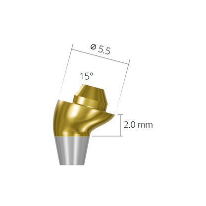 asa551510rh*abutment*2.0 15 non-hex