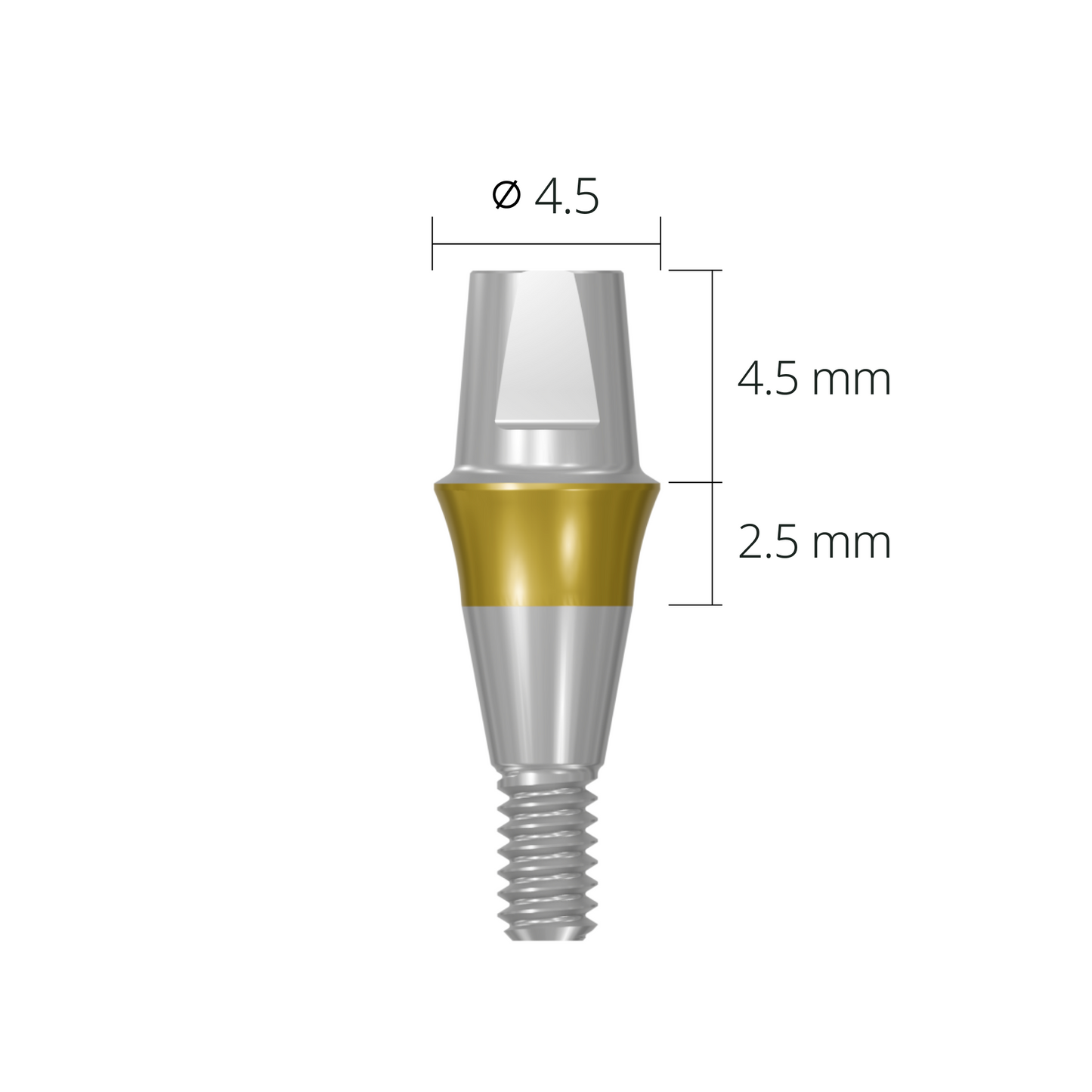 cab4525s*abutment*4.5 2.5 short