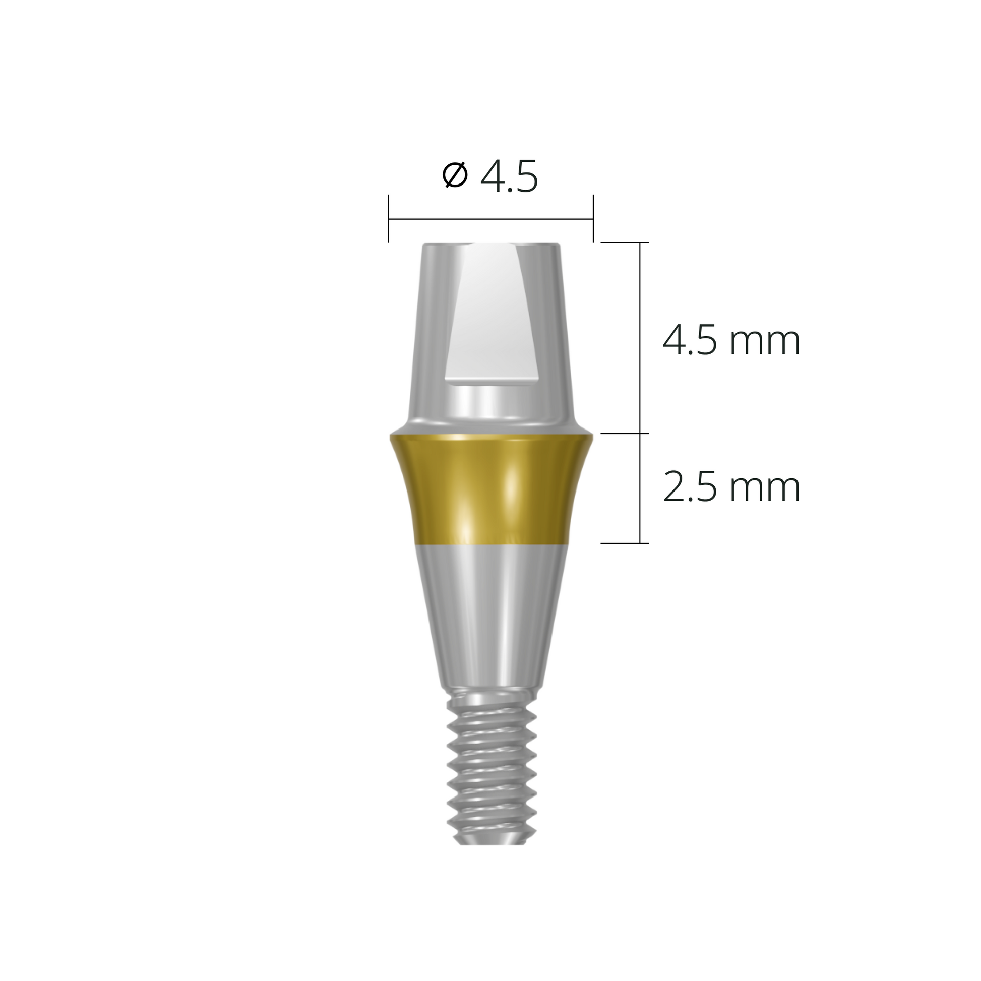 cab4525s*abutment*4.5 2.5 short
