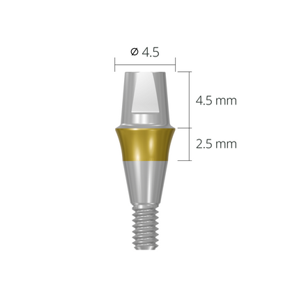cab4525s*abutment*4.5 2.5 short