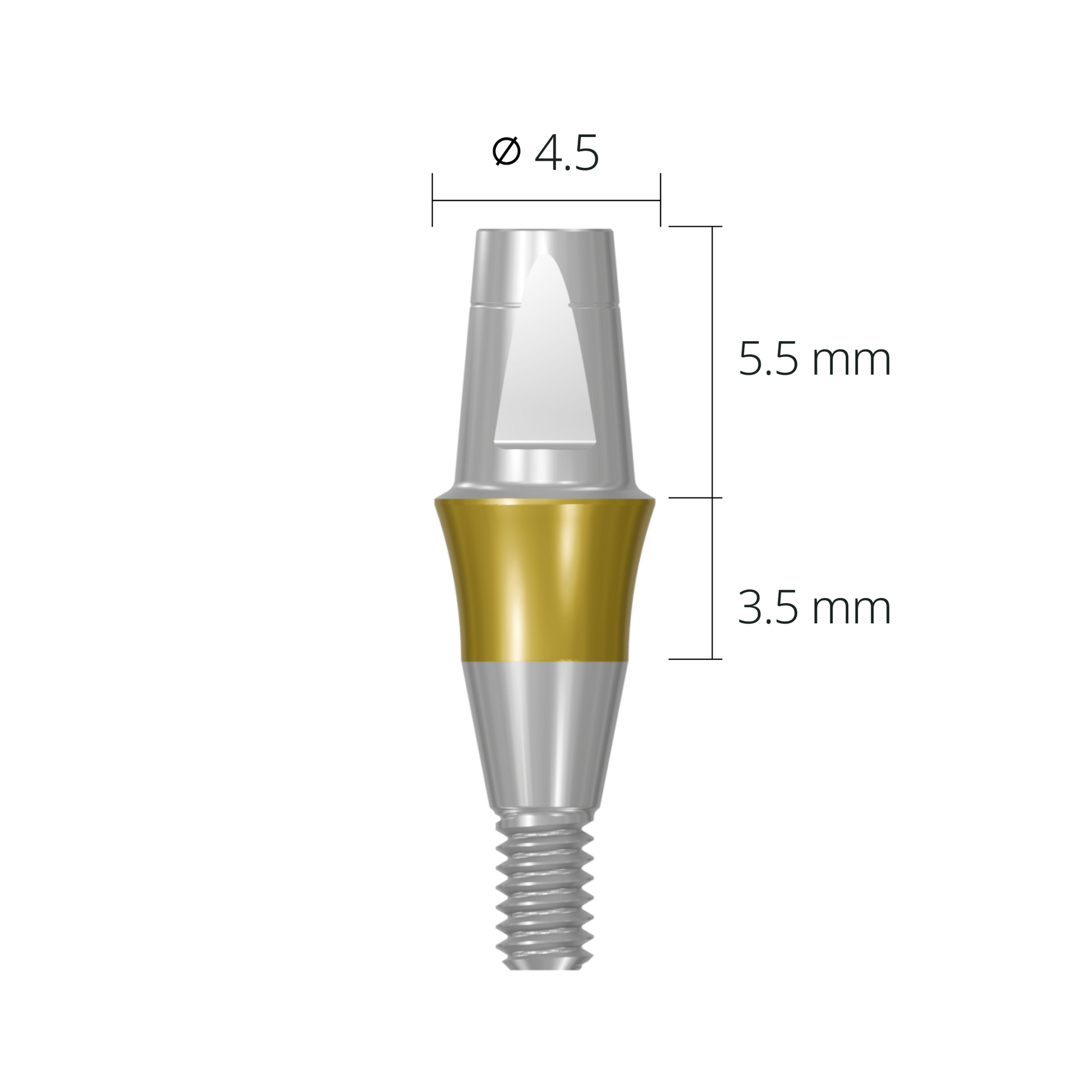 cab4535*abutment*4.5 3.5 long