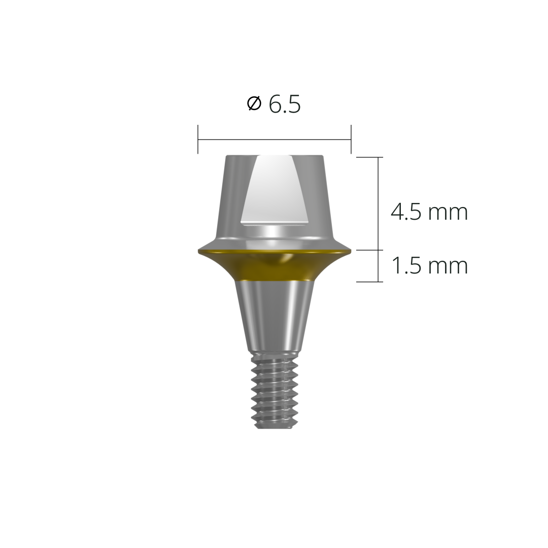 cab6515s*abutment*short 6.5 1.5 mm