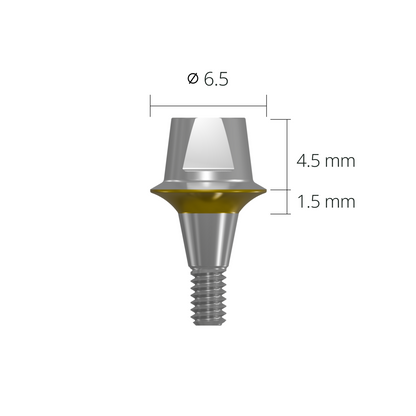 cab6515s*abutment*short 6.5 1.5 mm
