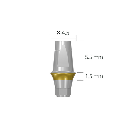dab4515h*abutment*4.5 1.5 hex