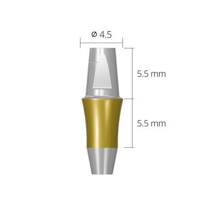 dab4555n*abutment*45 5.5 non-hex