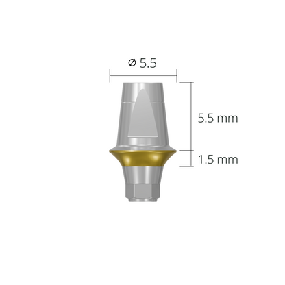 dab5515h*abutment*5.5 1.5 hex