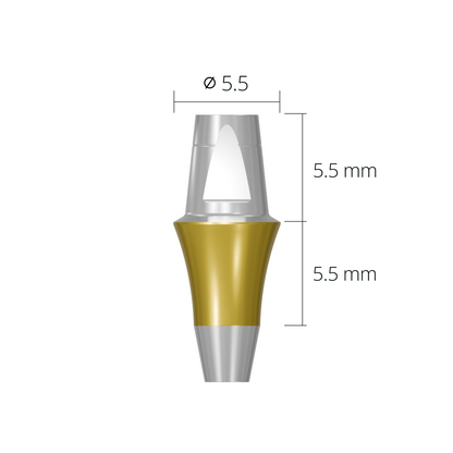 dab5555n*abutment*55 5.5 non-hex
